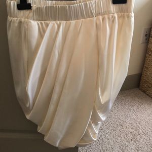 Ivory silk magaschoni tulip skirt, size 6
